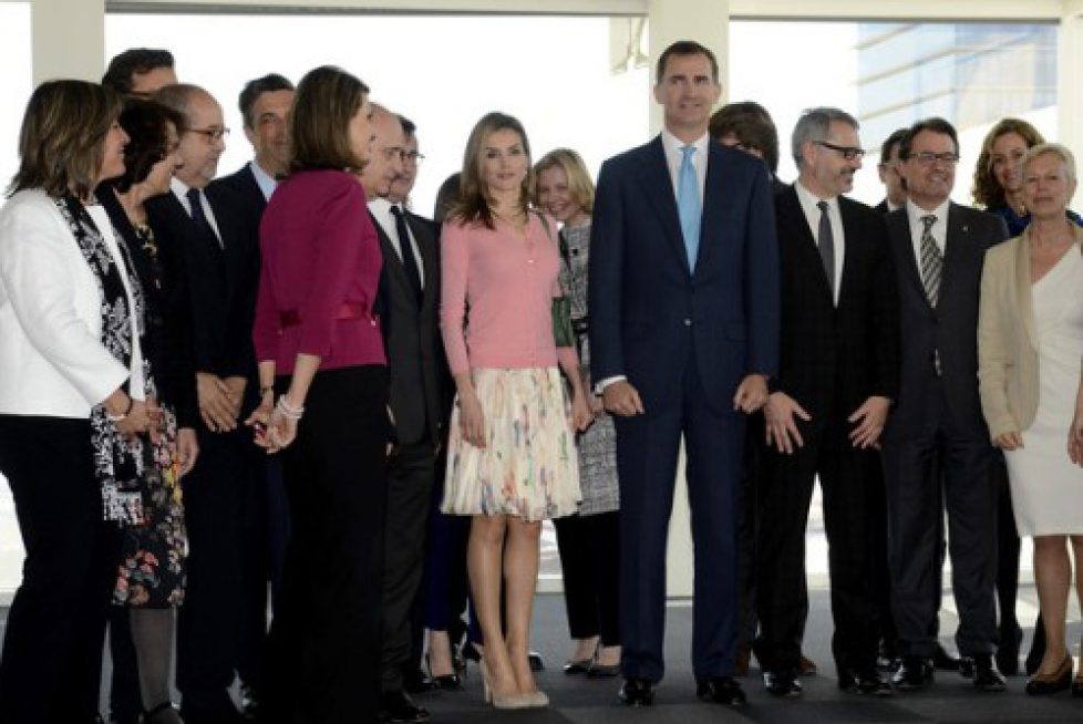 Felipe et Letizia d’Espagne visitent le QG de Puig