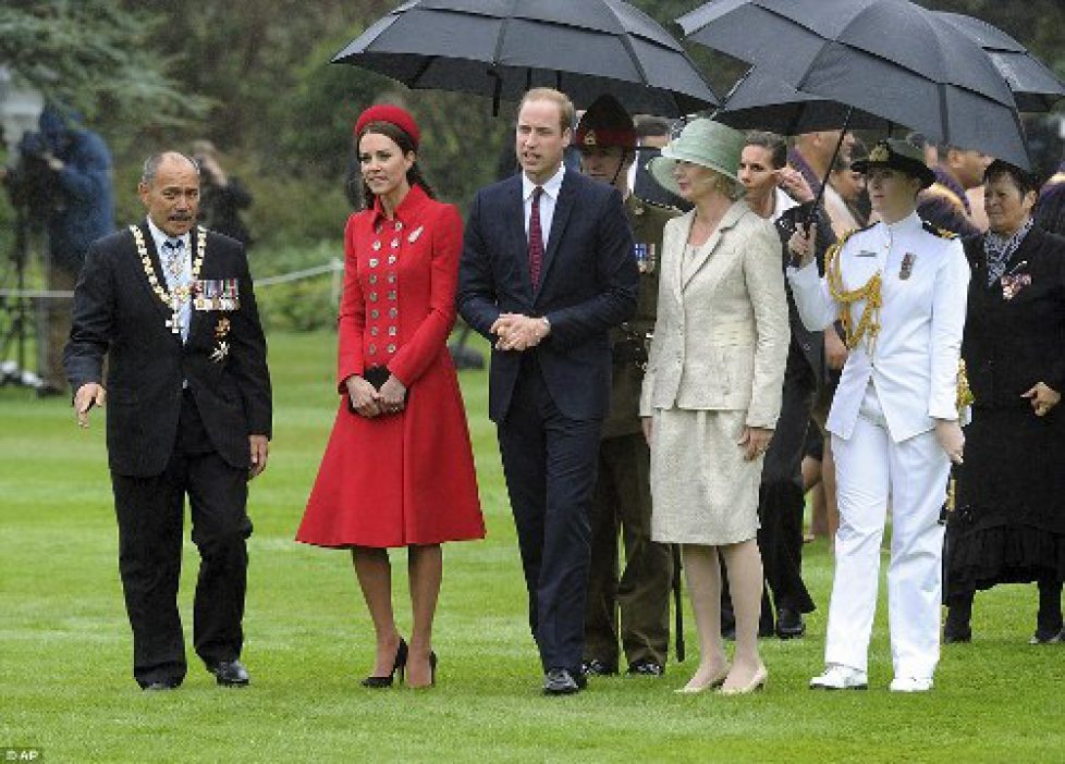 Arrivée du duc et de la duchesse de Cambridge en Nouvelle-Zélande