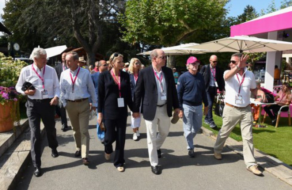 Albert et Charlène de Monaco à Evian