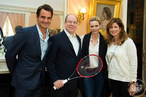 Albert et Charlène de Monaco : déjeuner en compagnie de Roger Federer