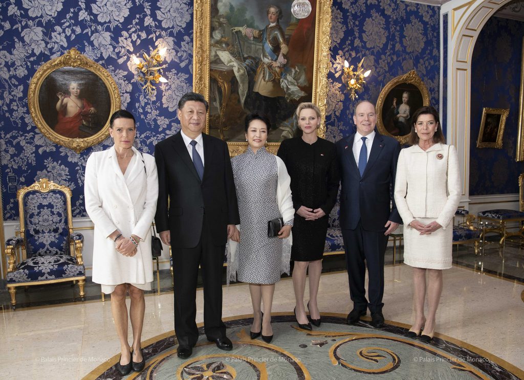 La Famille Princière De Monaco Avec Le Couple Présidentiel Chinois ...