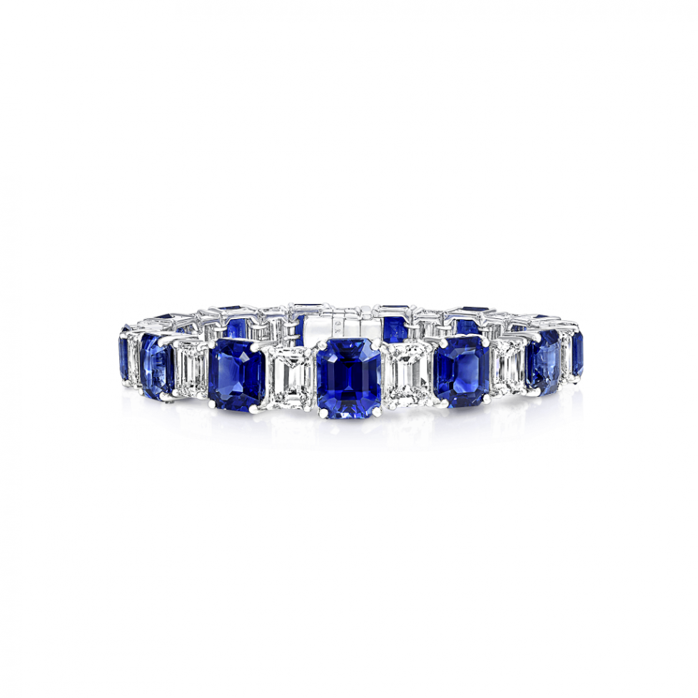 Graff-emerald-cut-sapphire-and-diamond-bracelet-RGB126