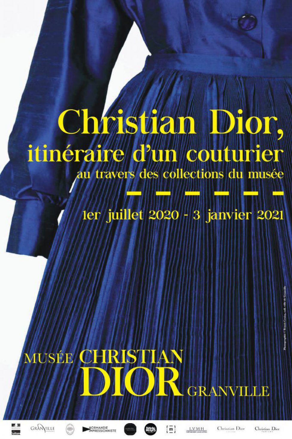 CHRISTIAN DIOR ITINERAIRE D UN COUTURIER - AFFICHE - 40 X 60 - BD