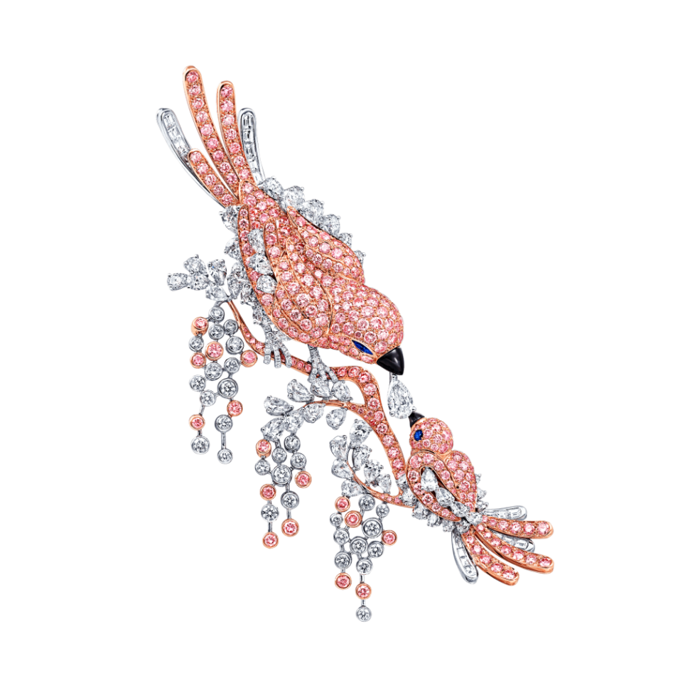 Graff-Rare-coloured-diamond-high-jewels-A-23_63ct-Graff-Pink-and-white-diamond-bird-brooch-with-onyx-beaks-and-sapphire-eyes-GA1043