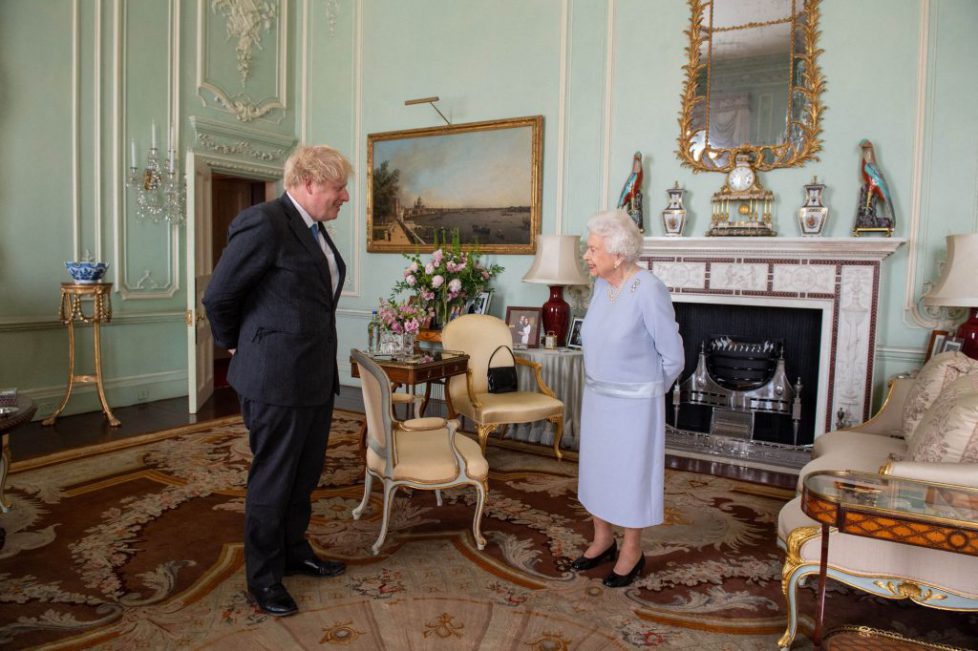 Queen Elizabeth II Meets PM Johnson - London