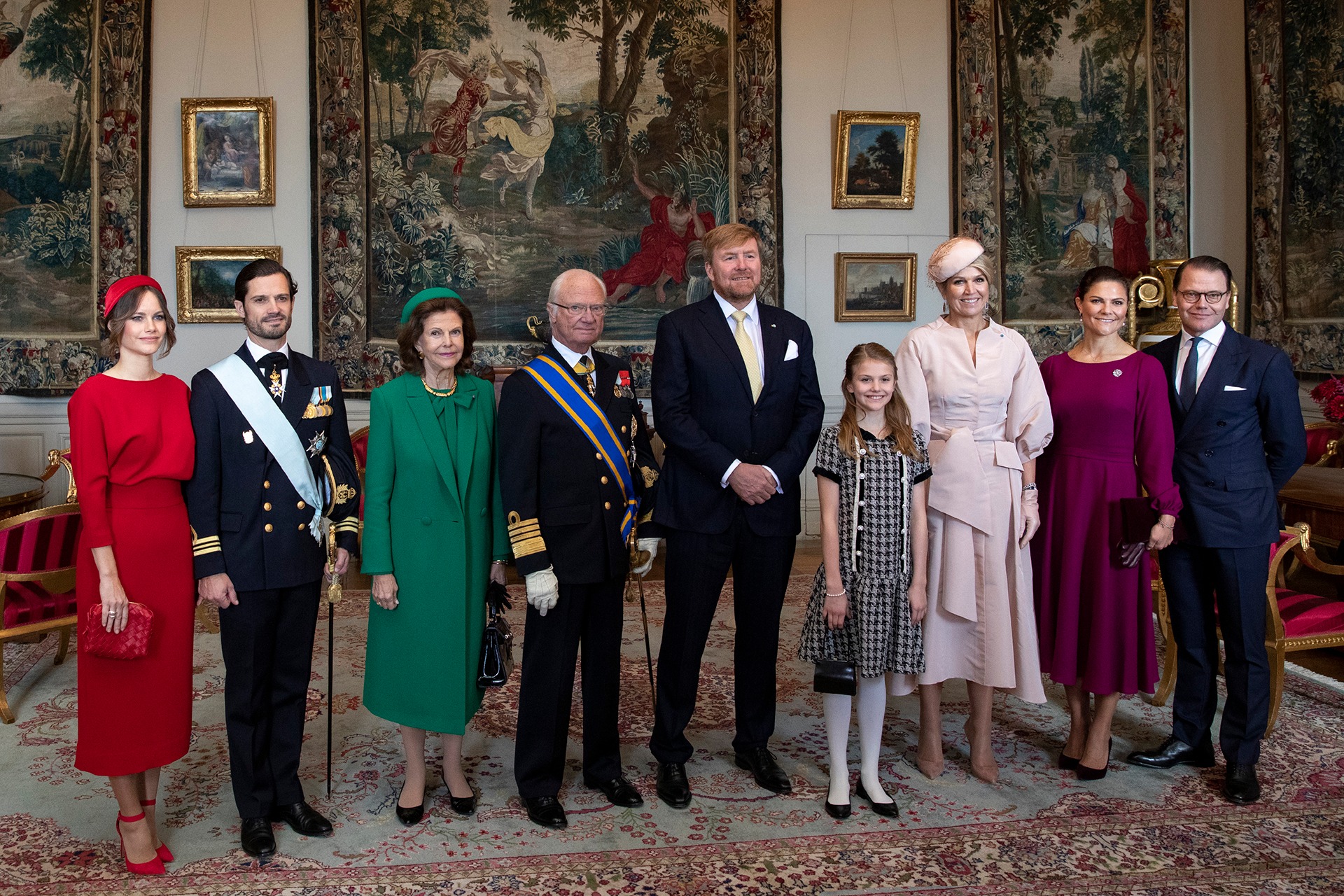 Visite dEtat des souverains néerlandais en Suède accueil au Palais