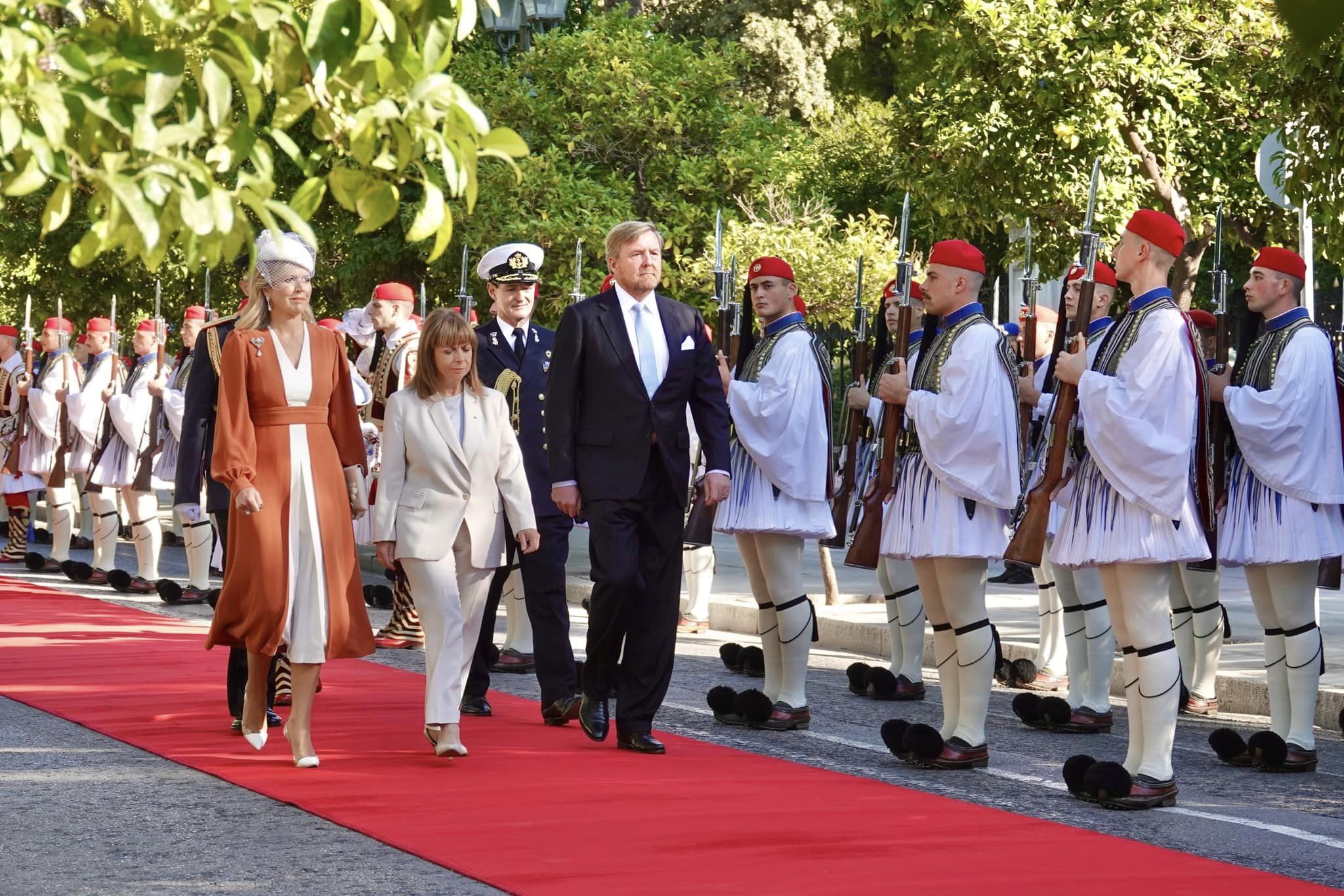 D But De La Visite Detat Des Souverains N Erlandais En Gr Ce