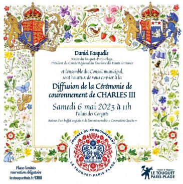 Invitation Retransmission couronnement Charles III