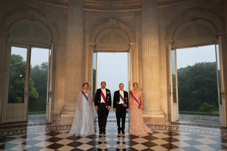 Visite Detat Des Souverains N Erlandais En Belgique Banquet Laeken