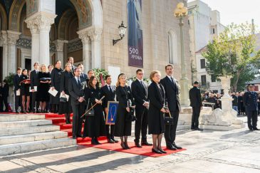 Funeral procession of HM King ConstantineAthens CathedralGreece